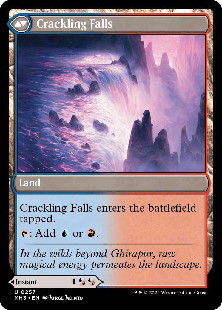 Rush of Inspiration // Crackling Falls [257] [Modern Horizons 3] [Non-Foil]