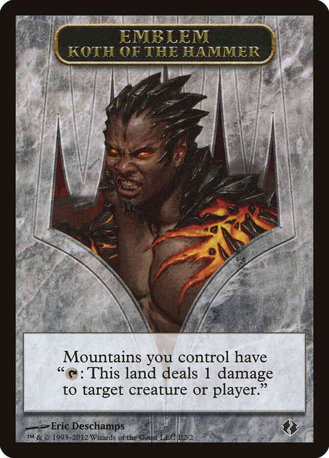 Koth of the Hammer Emblem [02] [Duel Decks: Venser vs. Koth Tokens] [Non-Foil]