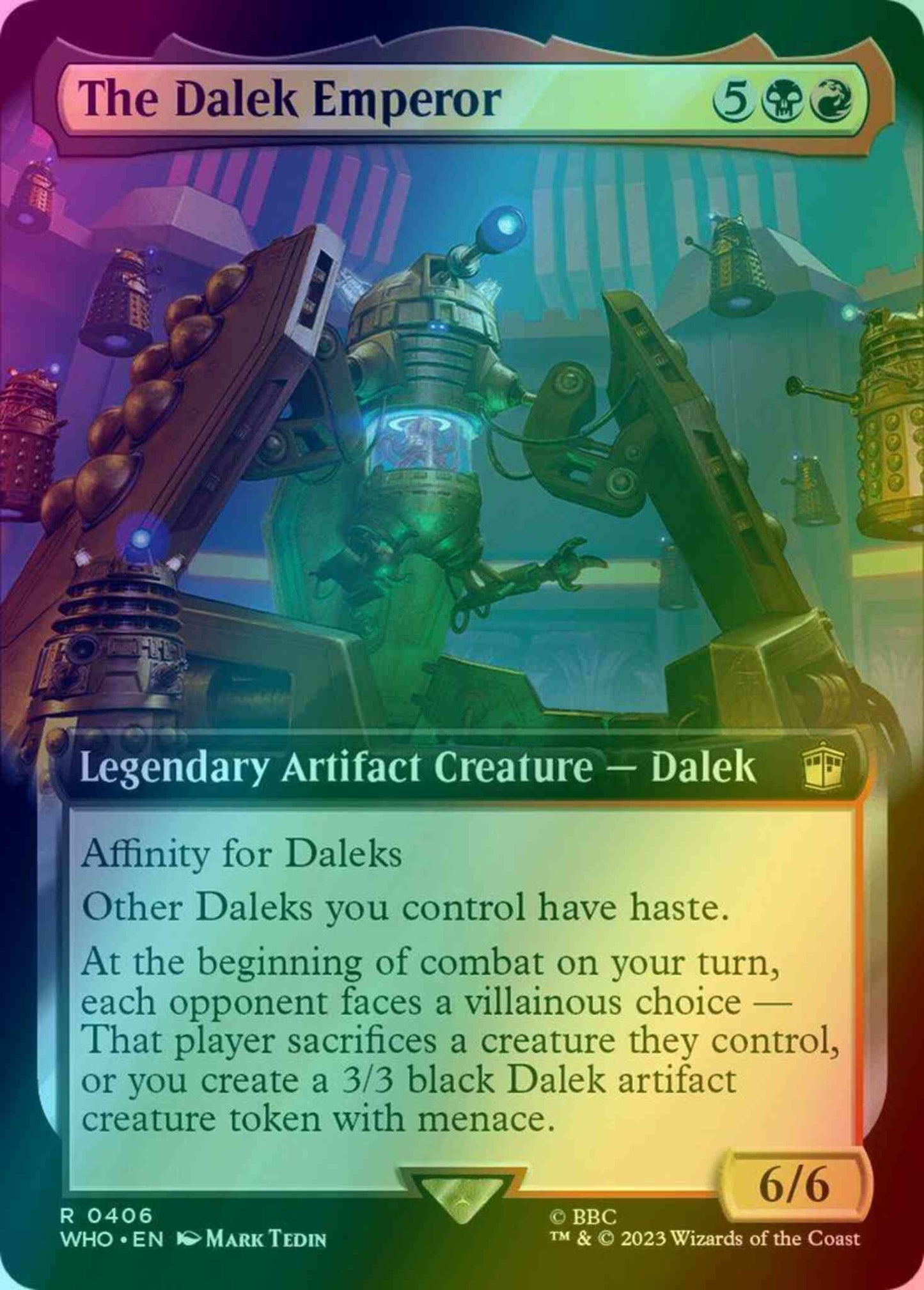 The Dalek Emperor [406] [Extended Art] [Universes Beyond: Doctor Who] [Foil]
