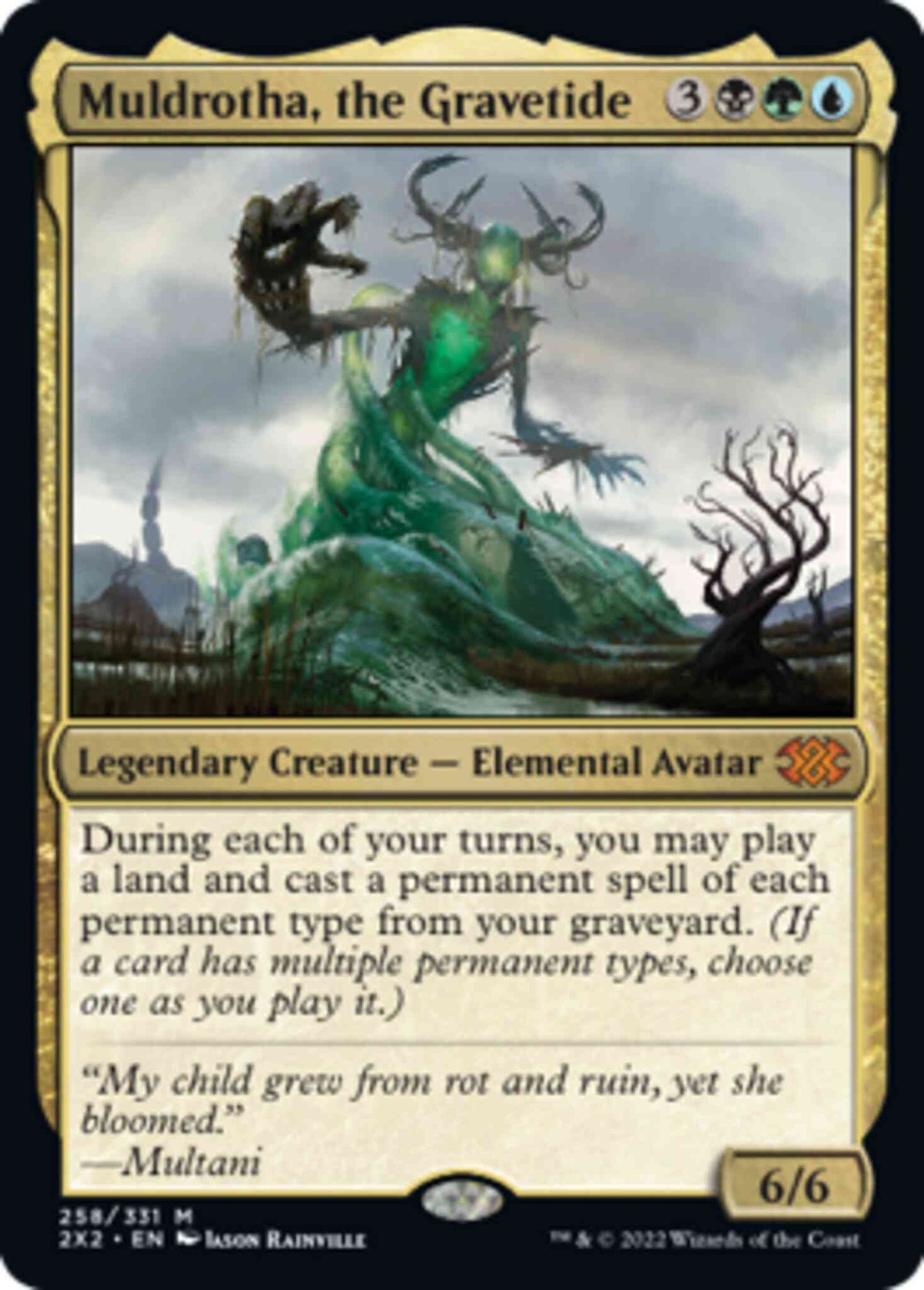 Muldrotha, the Gravetide [258] [Double Masters 2022] [Non-Foil]