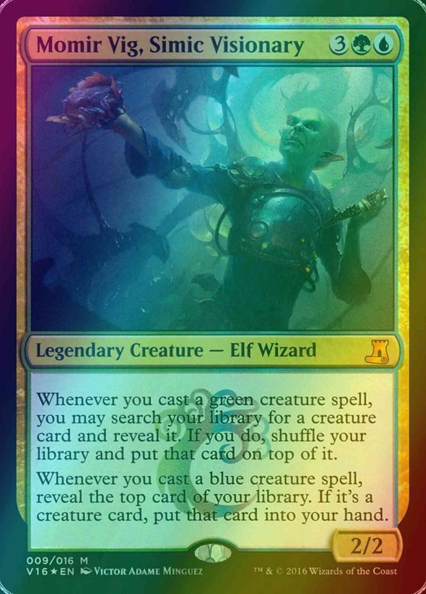 Momir Vig, Simic Visionary [9] [From the Vault: Lore] [Foil]