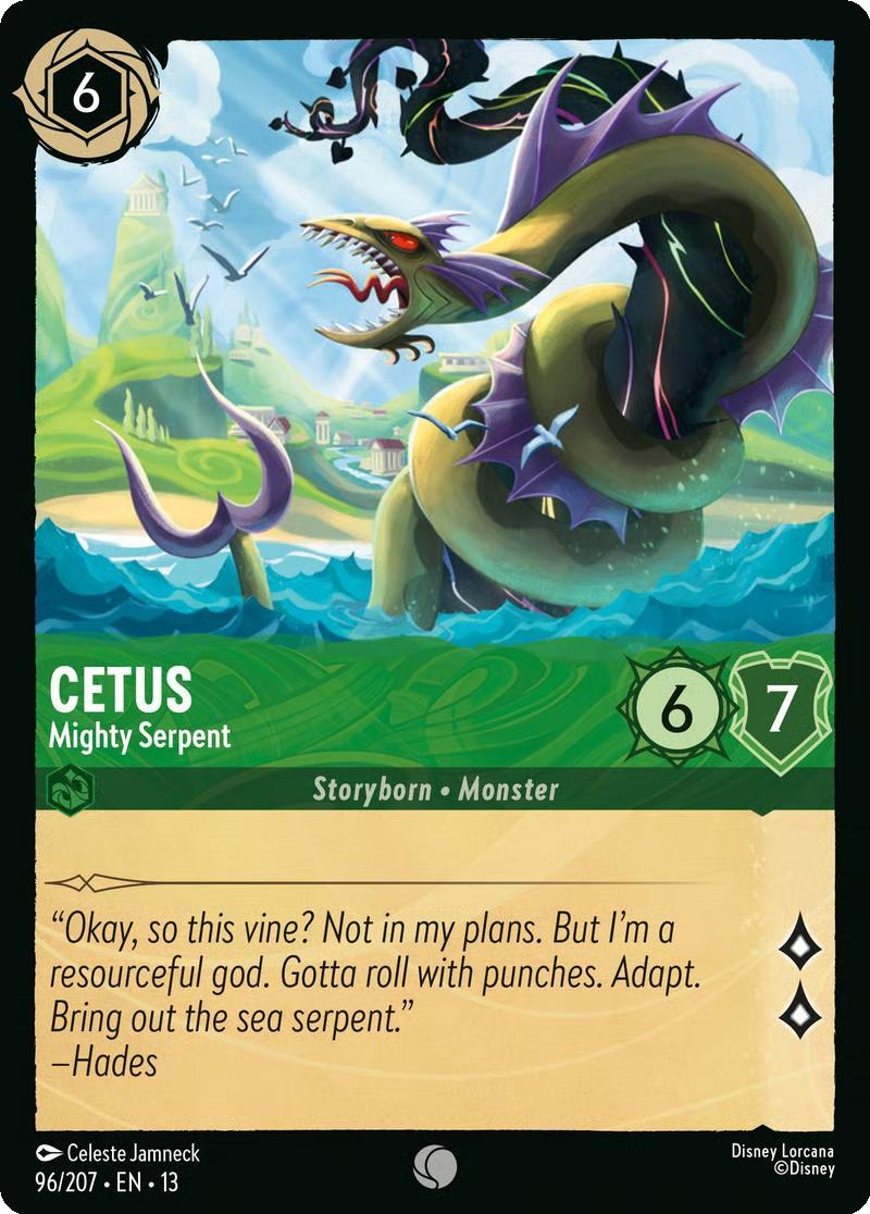Cetus - Mighty Serpent - 96/204 [Attack of the Vine!] [Non-Foil]