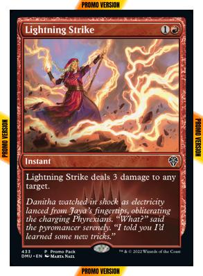 Lightning Strike [433] [Dark Frame Promo Pack] [Dominaria United] [Non-Foil]
