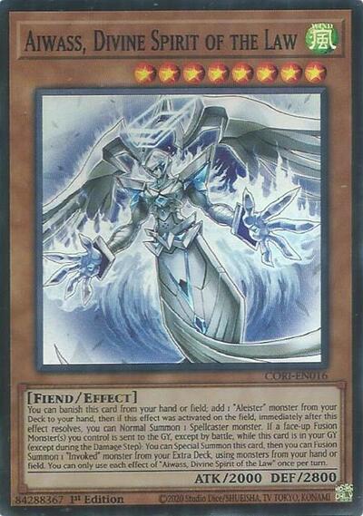 Aiwass, Divine Spirit of the Law - CORI-EN016 - Super Rare - 1st Edition