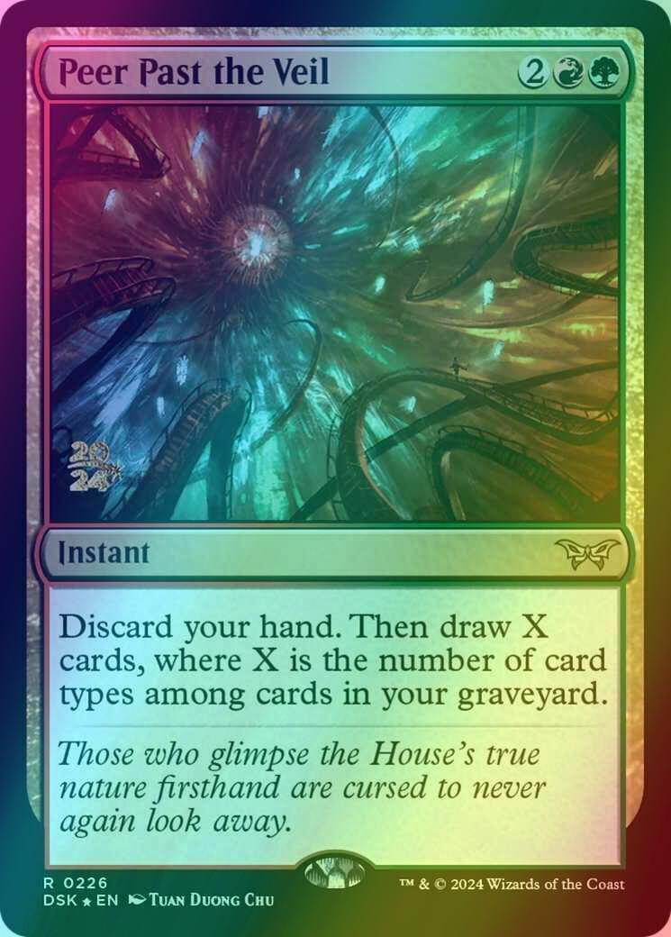 Peer Past the Veil [226s] [Prerelease] [Duskmourn: House of Horror: Promos] [Foil]