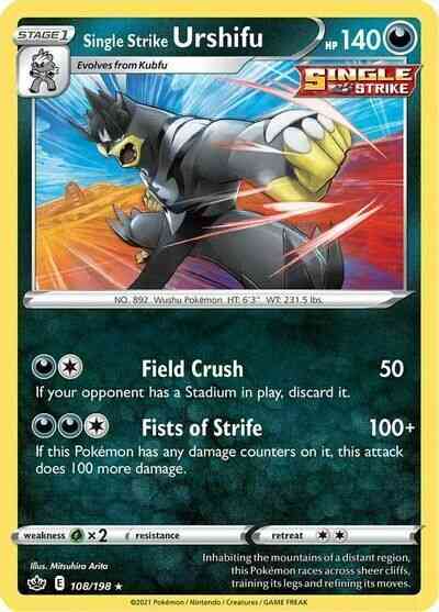 Single Strike Urshifu - 108/198 - Rare Holo [swsh6-108] [Reverse Holo]