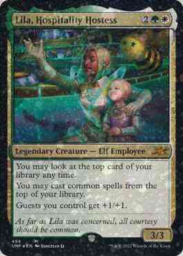 Lila, Hospitality Hostess [456] [Unfinity] [Galaxy Foil]