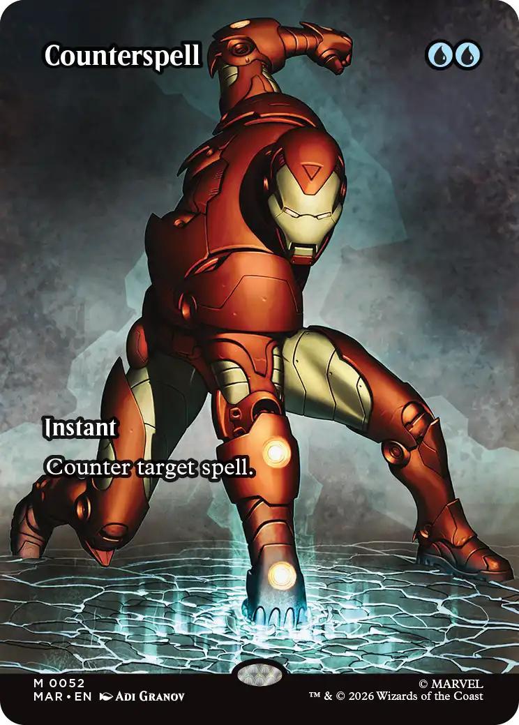 Counterspell [52] [Borderless] [Source Material] [Marvel Universe] [Non-Foil]