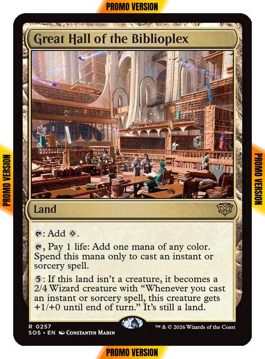 Great Hall of the Biblioplex [257p] [Promo Pack] [Secrets of Strixhaven Promos] [Non-Foil]