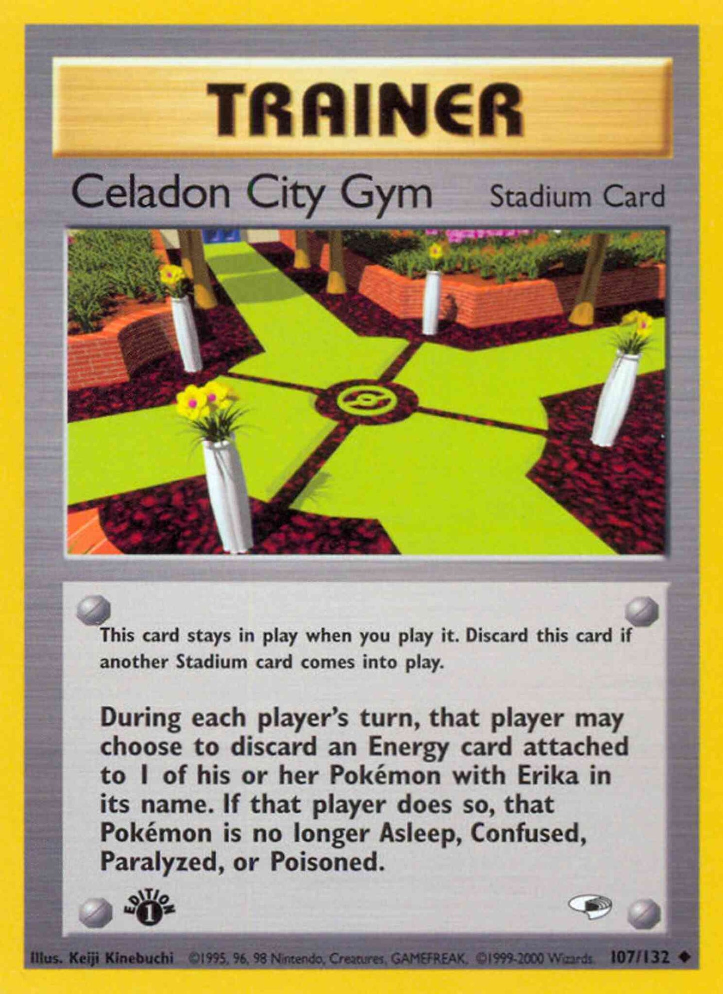 Celadon City Gym - 107/132 - Uncommon - 1st Edition [gym1-107] [Non-Holo]