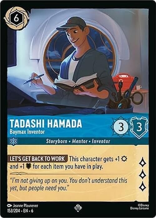 Tadashi Hamada - Baymax Inventor - 153/204 [Azurite Sea] [Non-Foil]