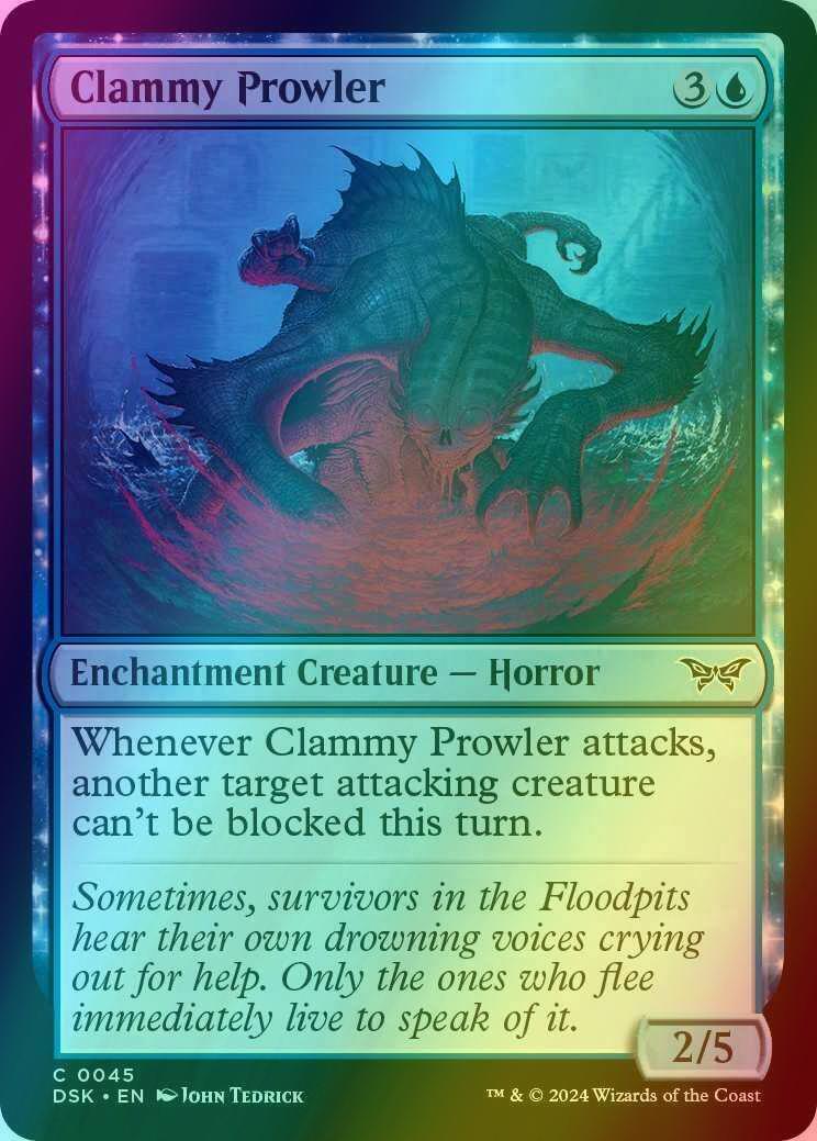 Clammy Prowler [45] [Duskmourn: House of Horror] [Foil]