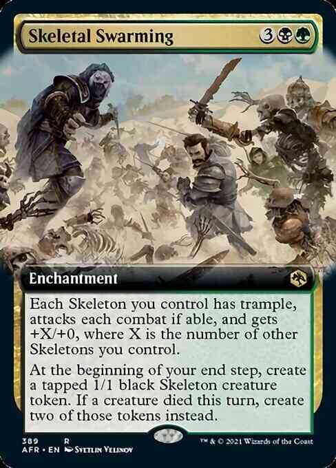 Skeletal Swarming [389] [Extended Art] [Adventures In The Forgotten Realms] [Non-Foil]