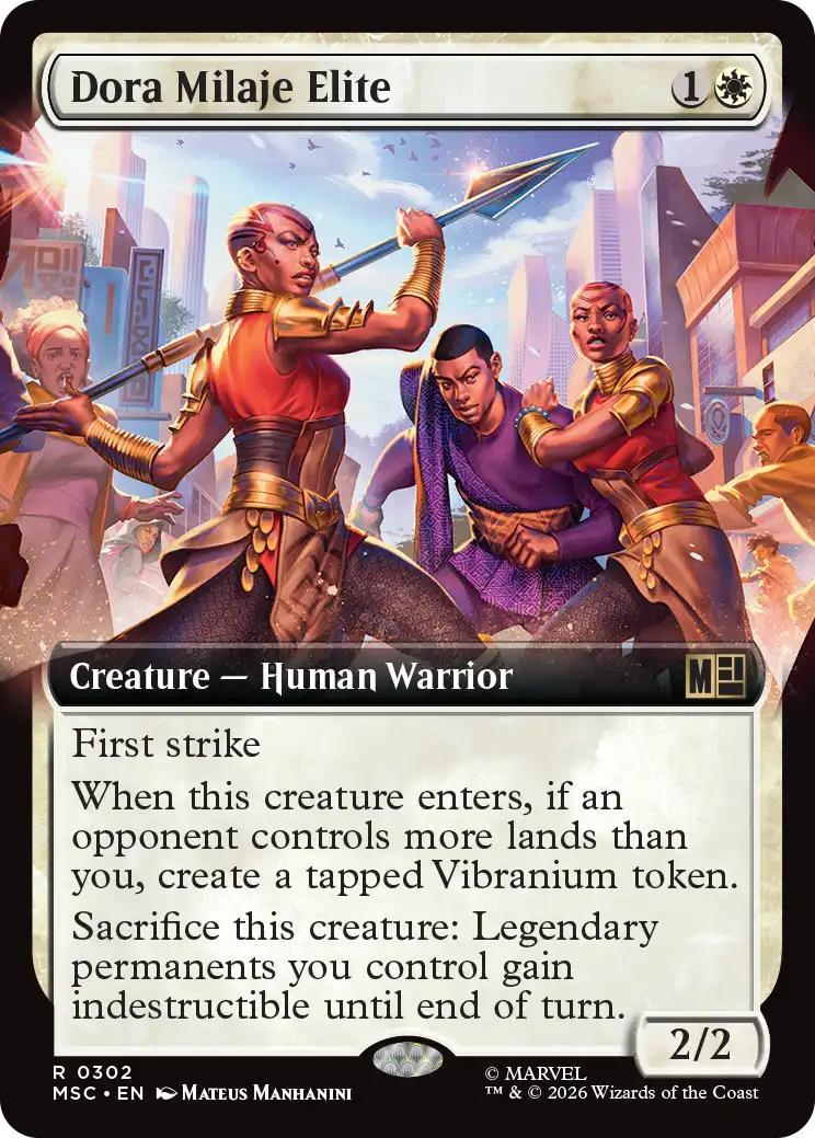 Dora Milaje Elite [302] [Extended Art] [Marvel Super Heroes: Commander] [Non-Foil]