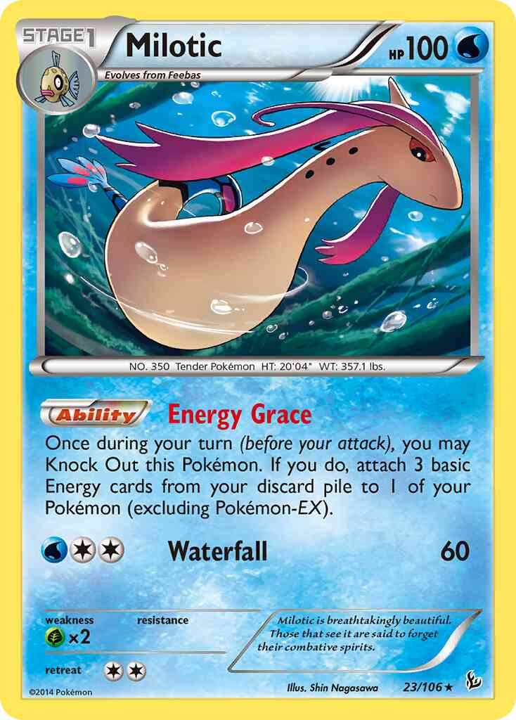 Milotic - 23/106 - Rare Holo [xy2-23] [Reverse Holo]