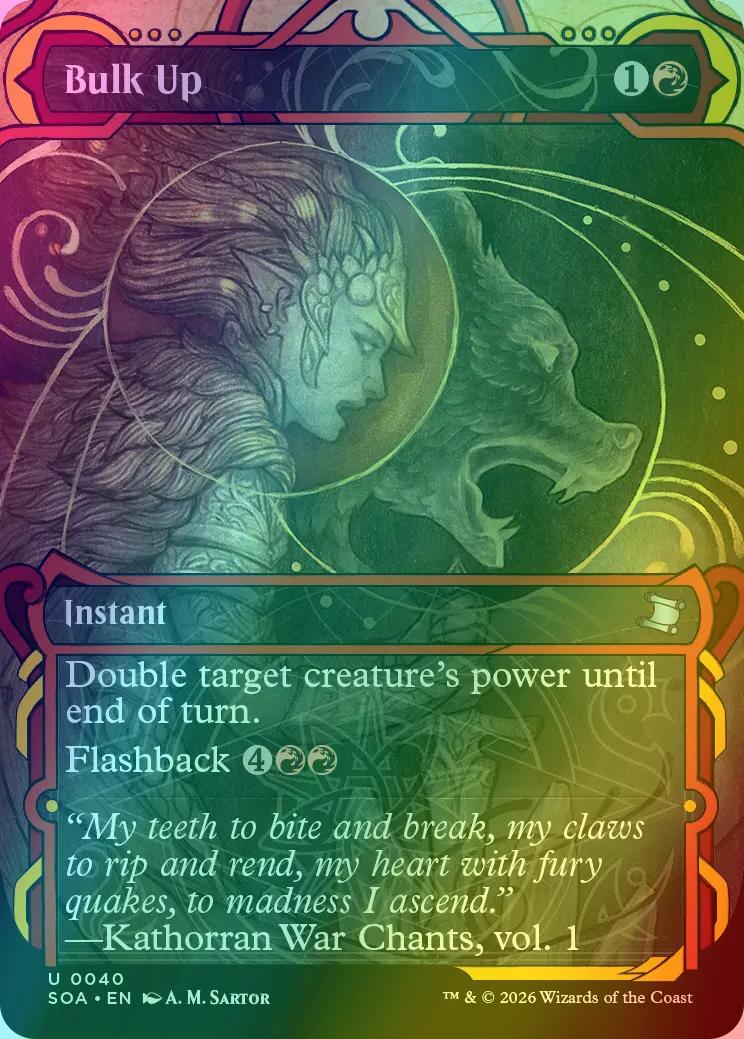 Bulk Up [40] [Showcase] [Secrets of Strixhaven: Mystical Archive] [Foil]