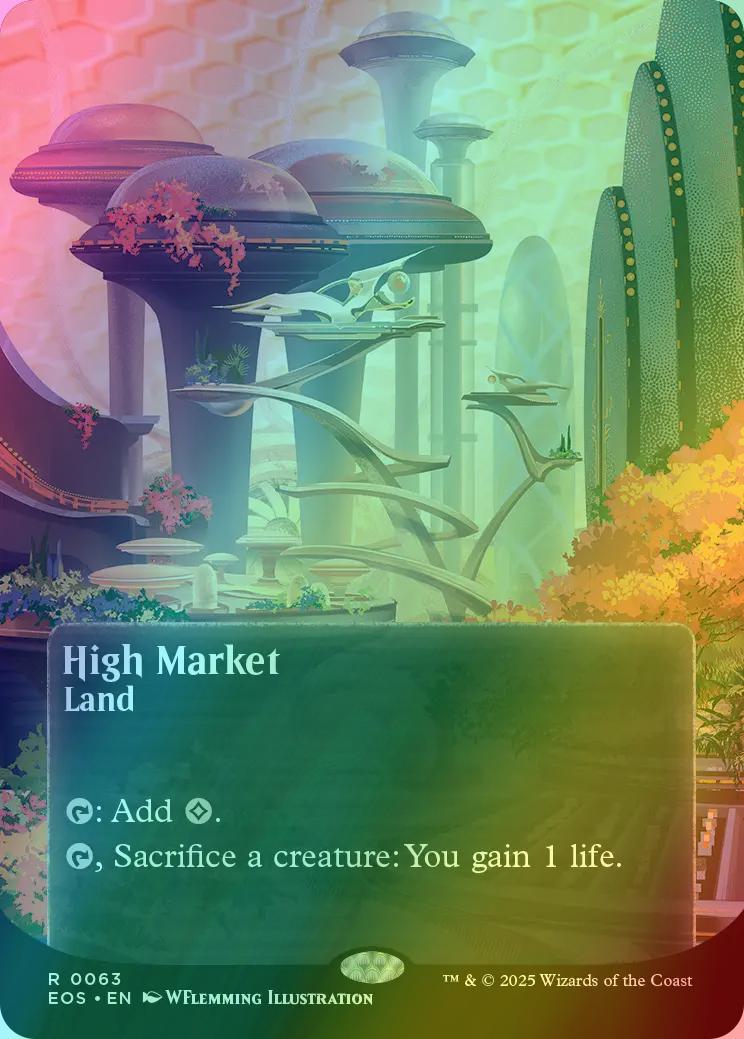 High Market [63] [Borderless] [Poster] [Edge of Eternities: Stellar Sights] [Foil]