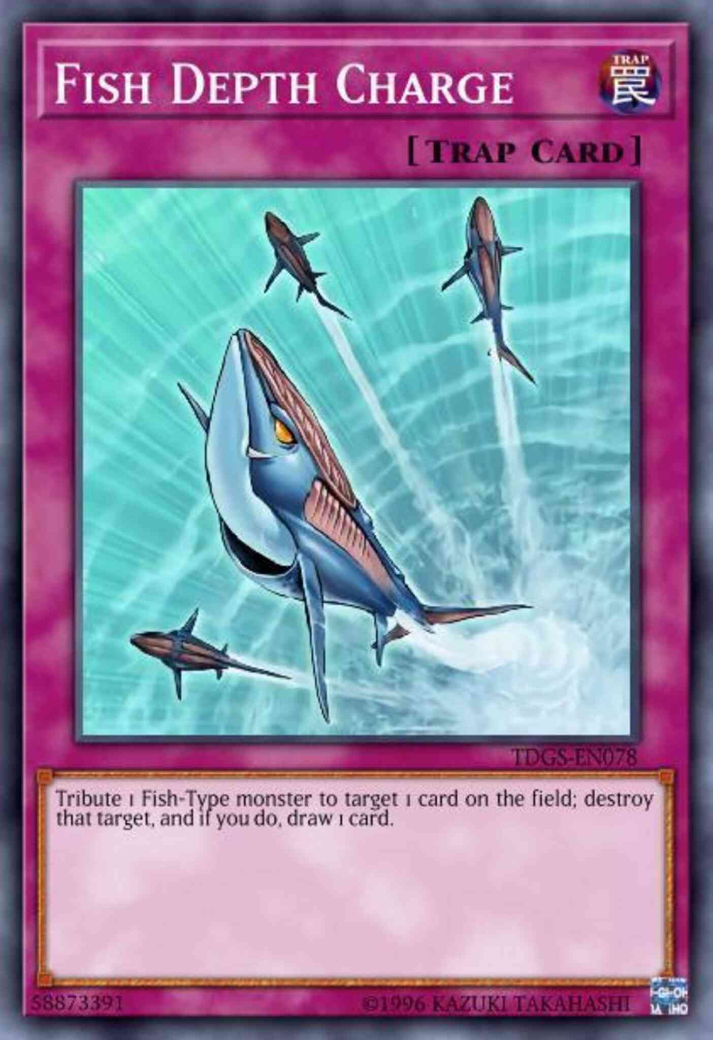 Fish Depth Charge (Green) - DL14-EN018 - Rare - Unlimited
