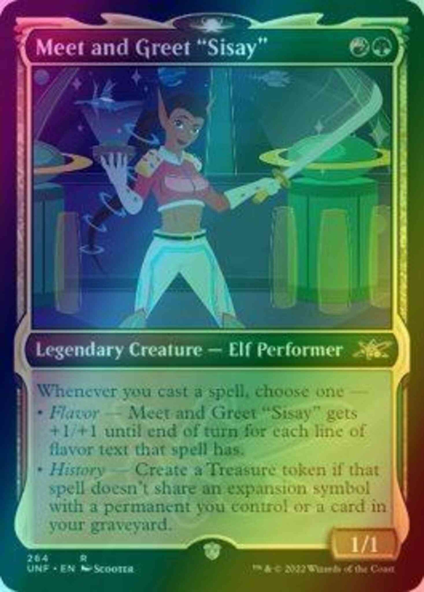 Meet and Greet "Sisay" [264] [Showcase Cards of Tomorrow] [Unfinity] [Foil]
