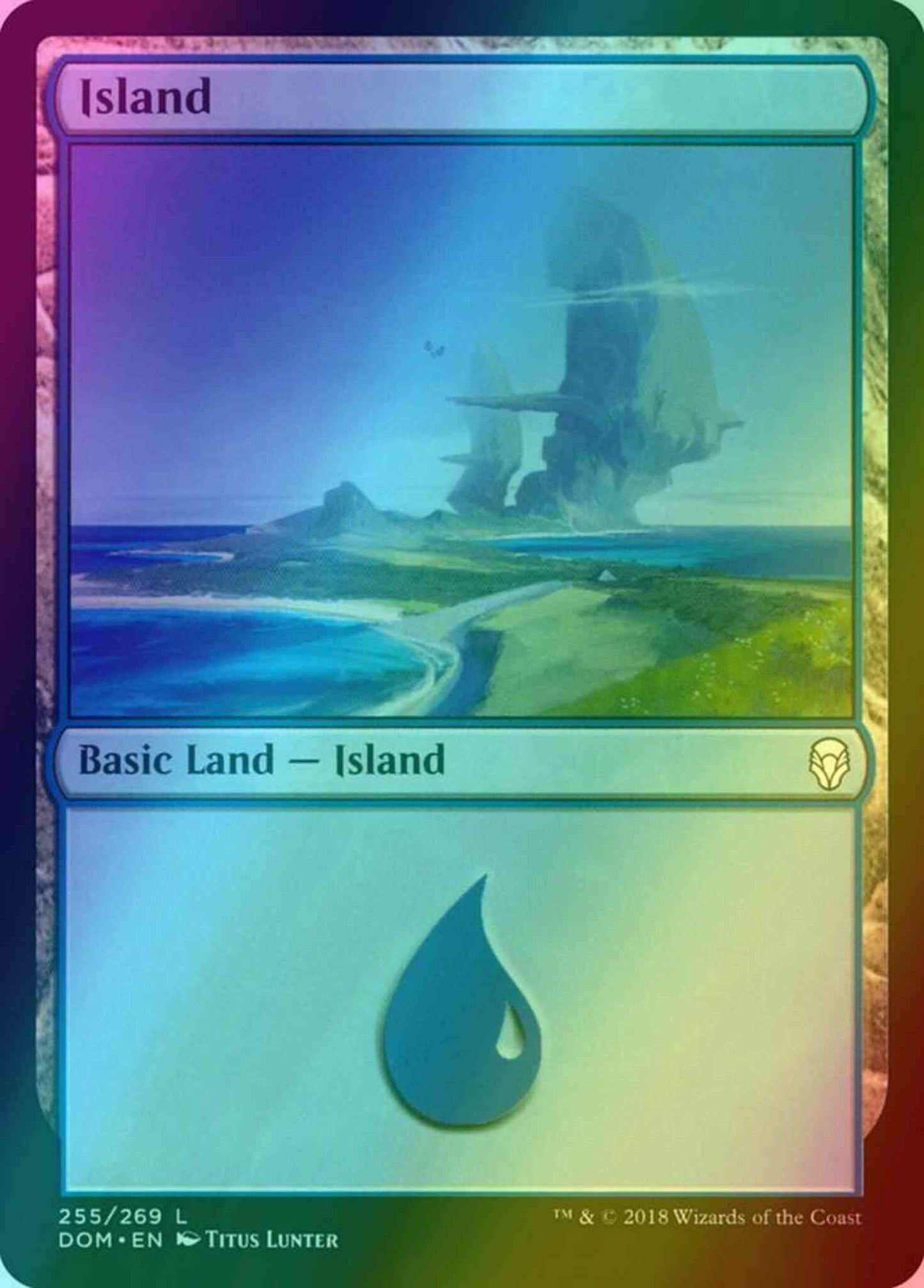 Island [255] [Dominaria] [Foil]