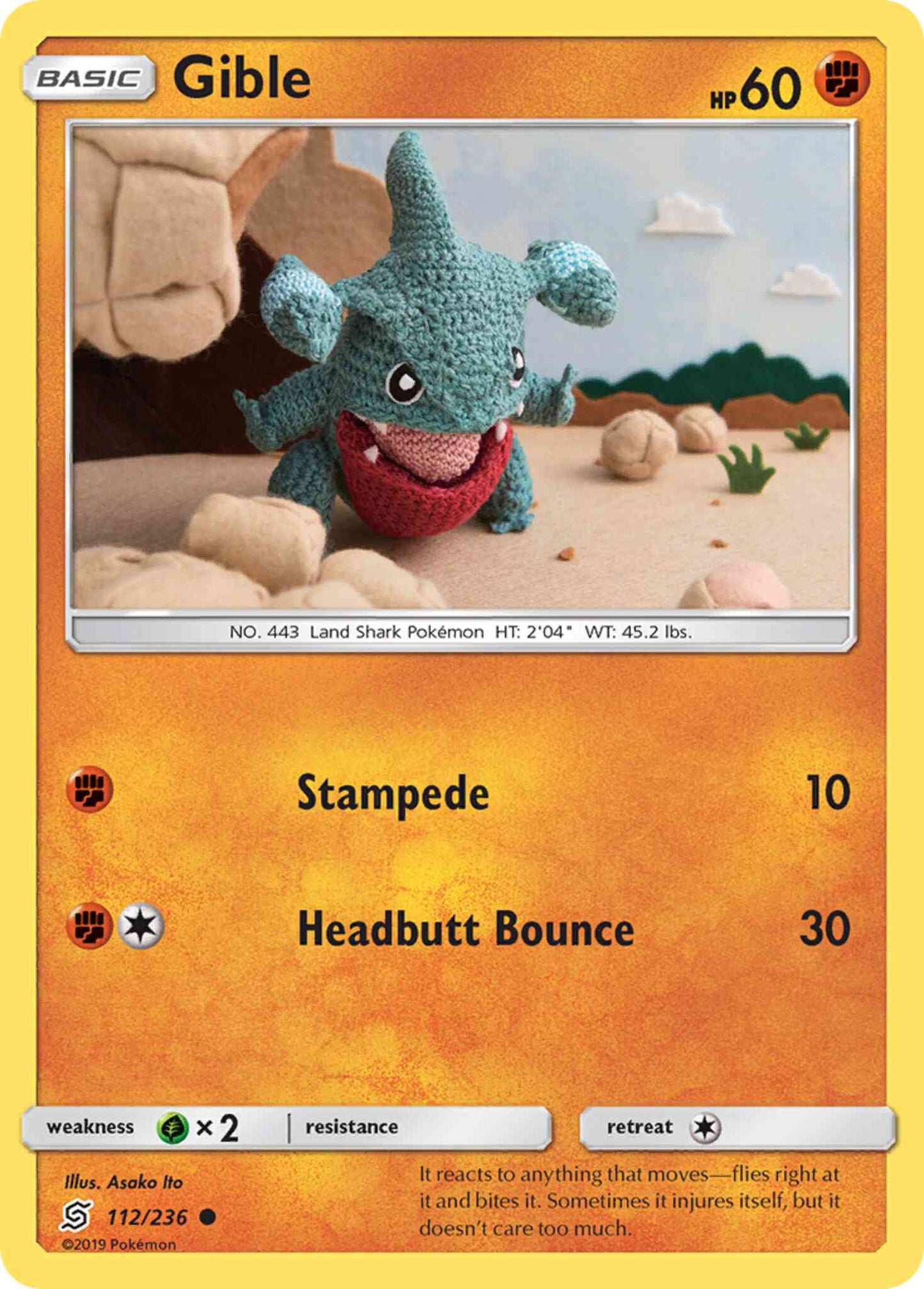 Gible - 112/236 - Common [sm11-112] [Non-Holo]