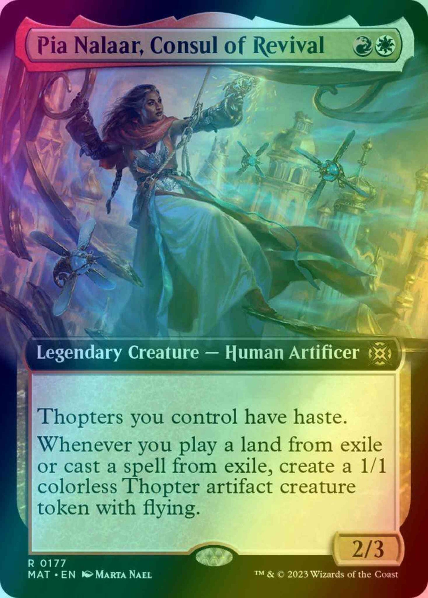 Pia Nalaar, Consul of Revival [177] [Extended Art] [March of the Machine: The Aftermath] [Foil]