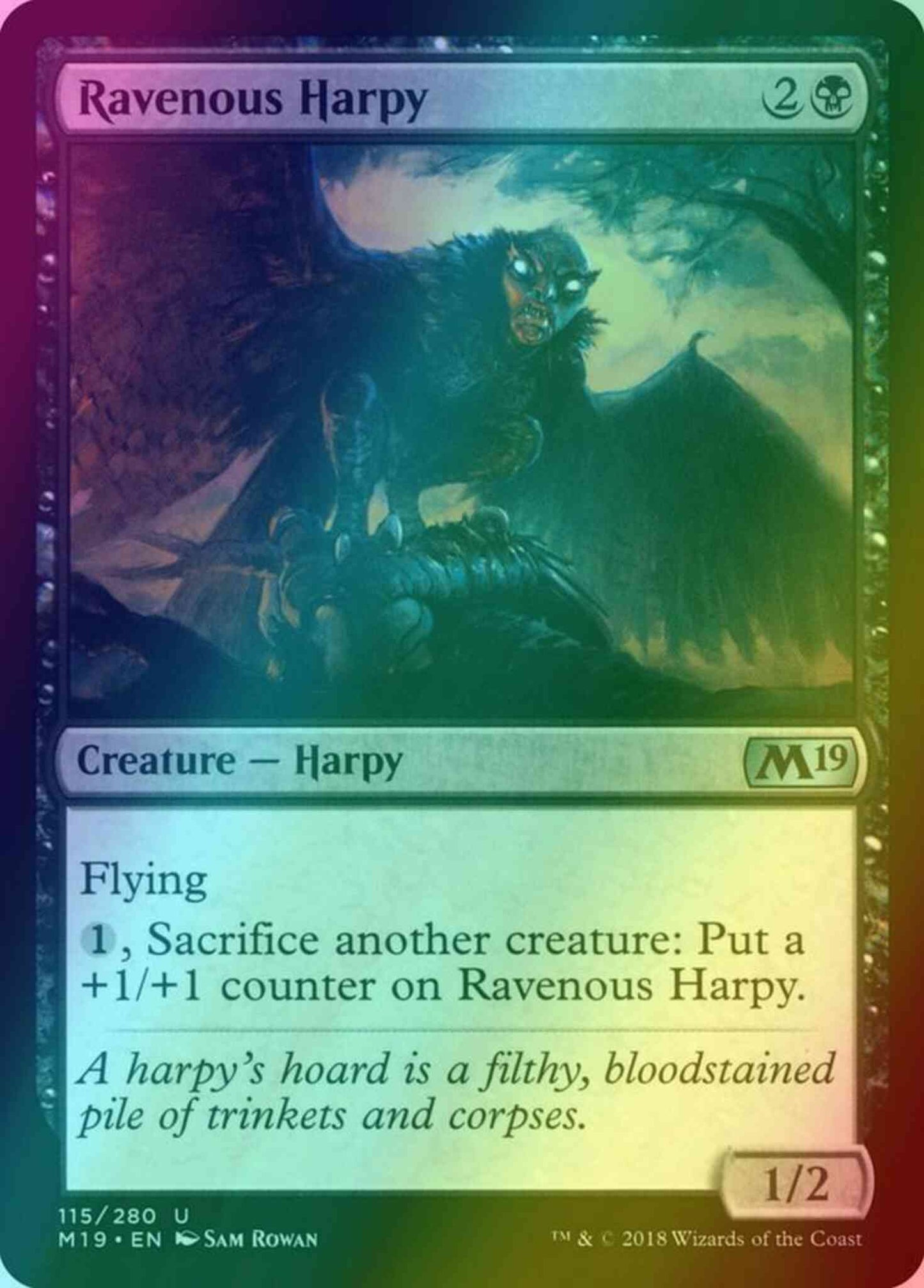 Ravenous Harpy [115] [Core Set 2019] [Foil]