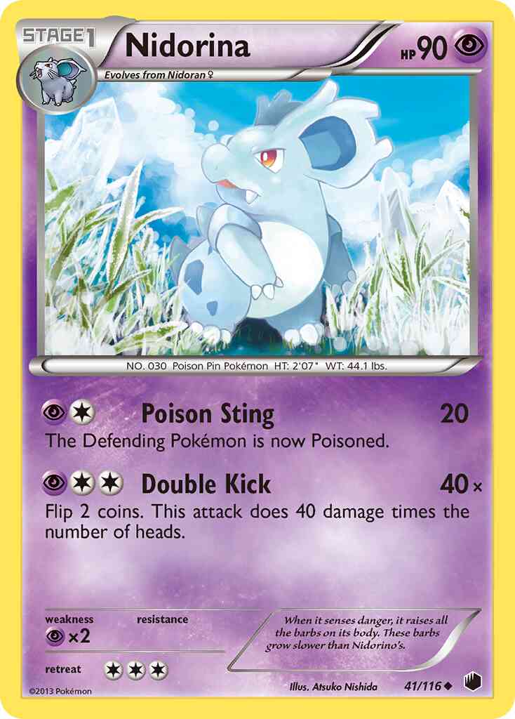 Nidorina - 41/116 - Uncommon [bw9-41] [Reverse Holo]
