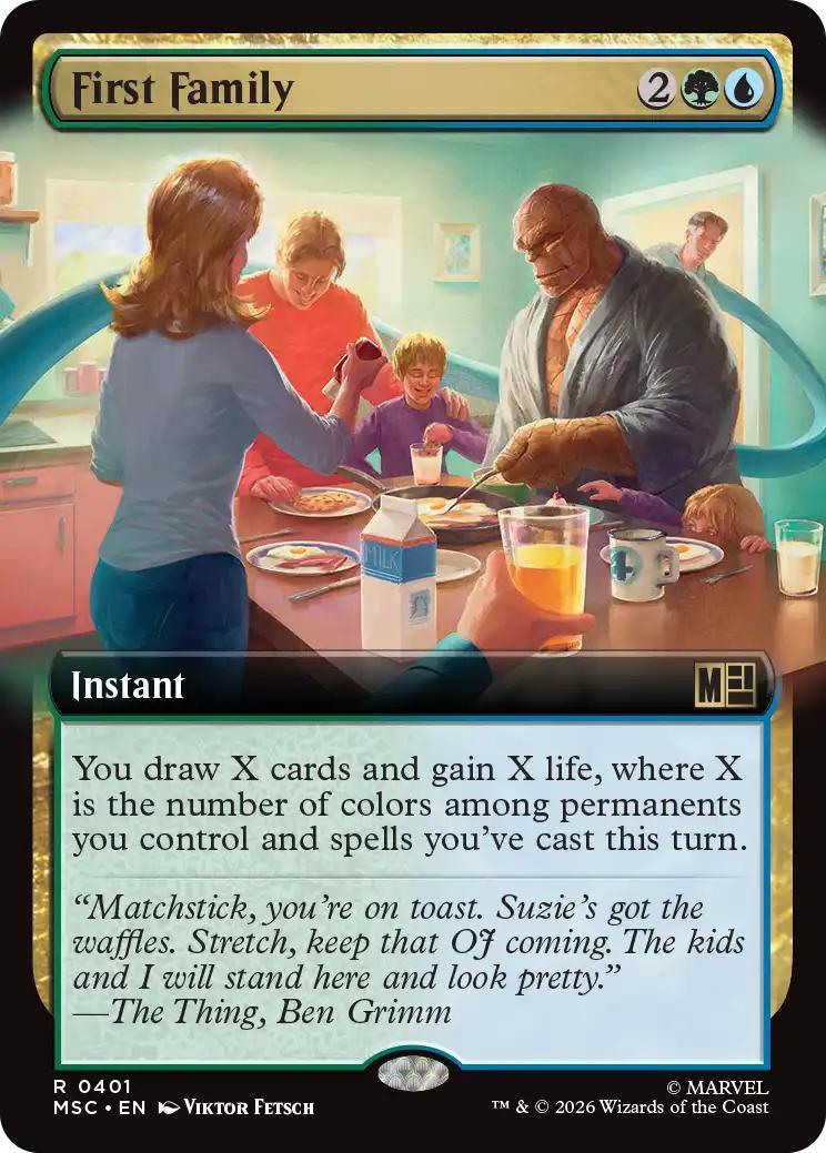 First Family [401] [Extended Art] [Marvel Super Heroes: Commander] [Non-Foil]