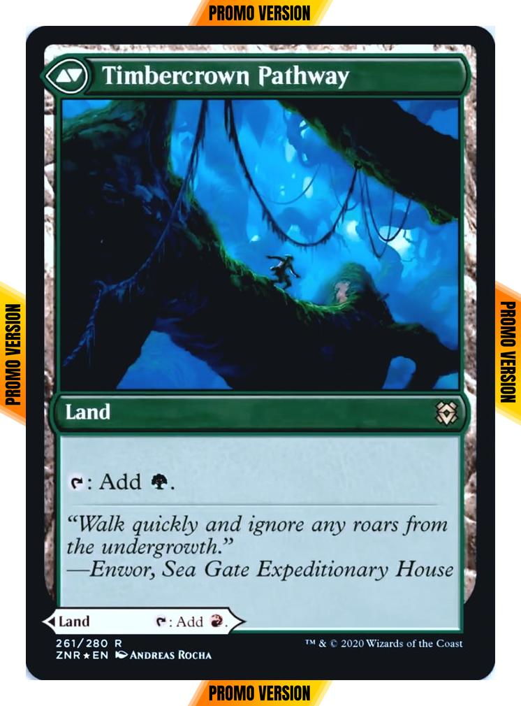 Cragcrown Pathway // Timbercrown Pathway [Prerelease] [261s] [Zendikar Rising Promos] [Foil]