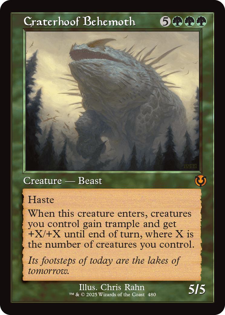 Craterhoof Behemoth [480] [Retro Frame] [Innistrad Remastered] [Foil]