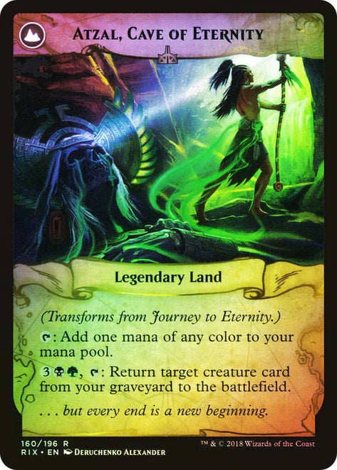 Journey to Eternity // Atzal, Cave of Eternity [160s] [Rivals of Ixalan Promos] [Foil]