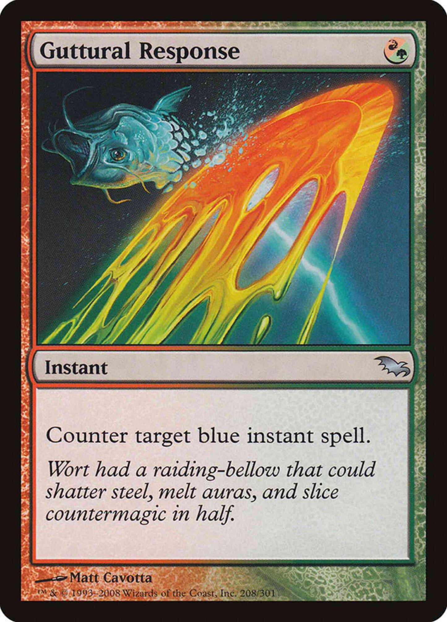 Guttural Response [208] [Shadowmoor] [Non-Foil]