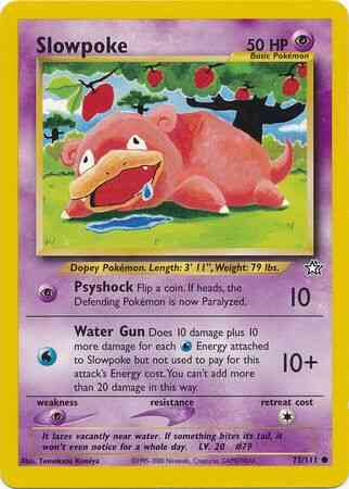 Slowpoke - 73/111 - Common - Unlimited [neo1U-73] [Non-Holo]