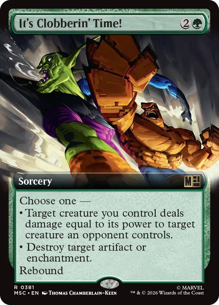 It's Clobberin' Time! [381] [Extended Art] [Marvel Super Heroes: Commander] [Non-Foil]