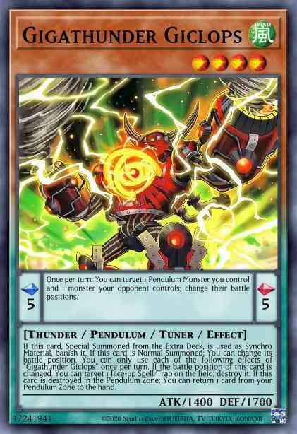 Gigathunder Giclops - BLVO-EN032 - Common - 1st Edition