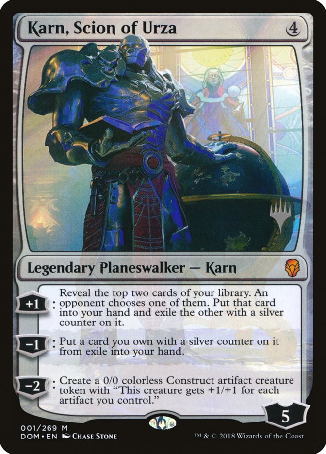 Karn, Scion of Urza [1p] [Promo Pack] [Dominaria Promos] [Non-Foil]