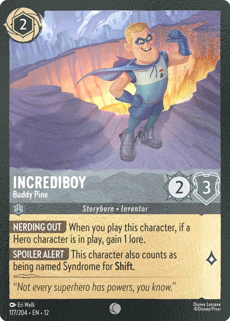 Incrediboy - Buddy Pine - 177/204 [Wilds Unknown] [Cold Foil]