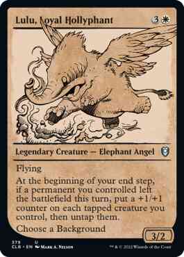 Lulu, Loyal Hollyphant [379] [Rulebook Showcase] [Commander Legends: Battle for Baldur's Gate] [Non-Foil]