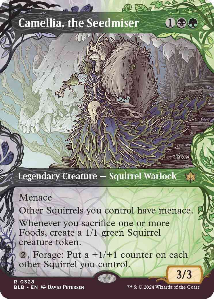 Camellia, the Seedmiser [328] [Woodland Showcase] [Bloomburrow] [Non-Foil]