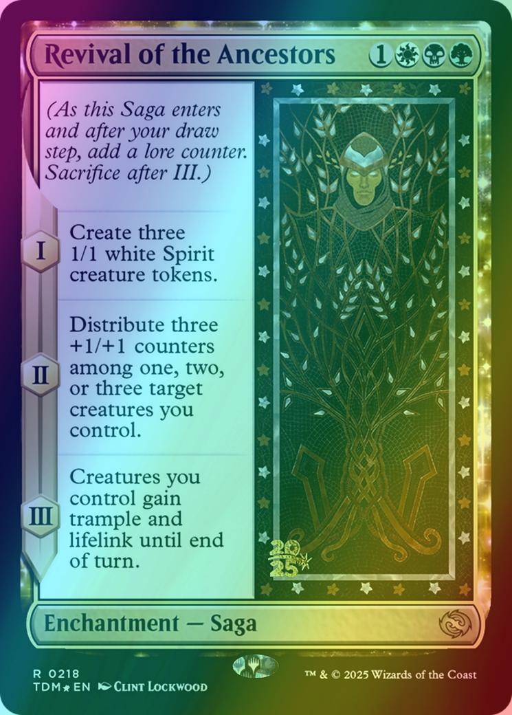 Revival of the Ancestors [218s] [Prerelease] [Tarkir: Dragonstorm: Promos] [Foil]