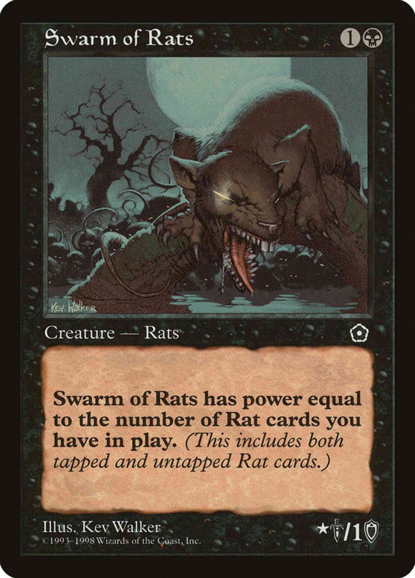 Swarm of Rats [89] [Portal Second Age] [Non-Foil]