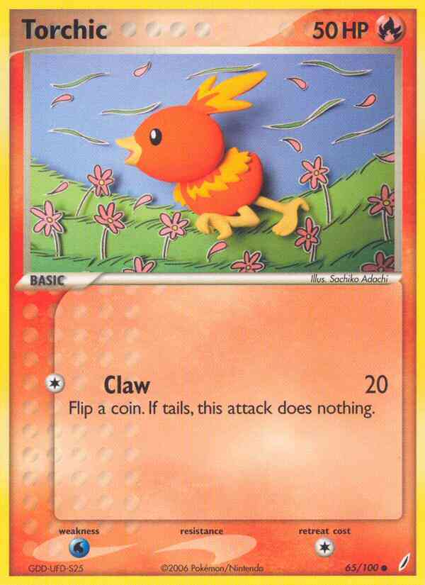 Torchic - 65/100 - Common [ex14-65] [Reverse Holo]