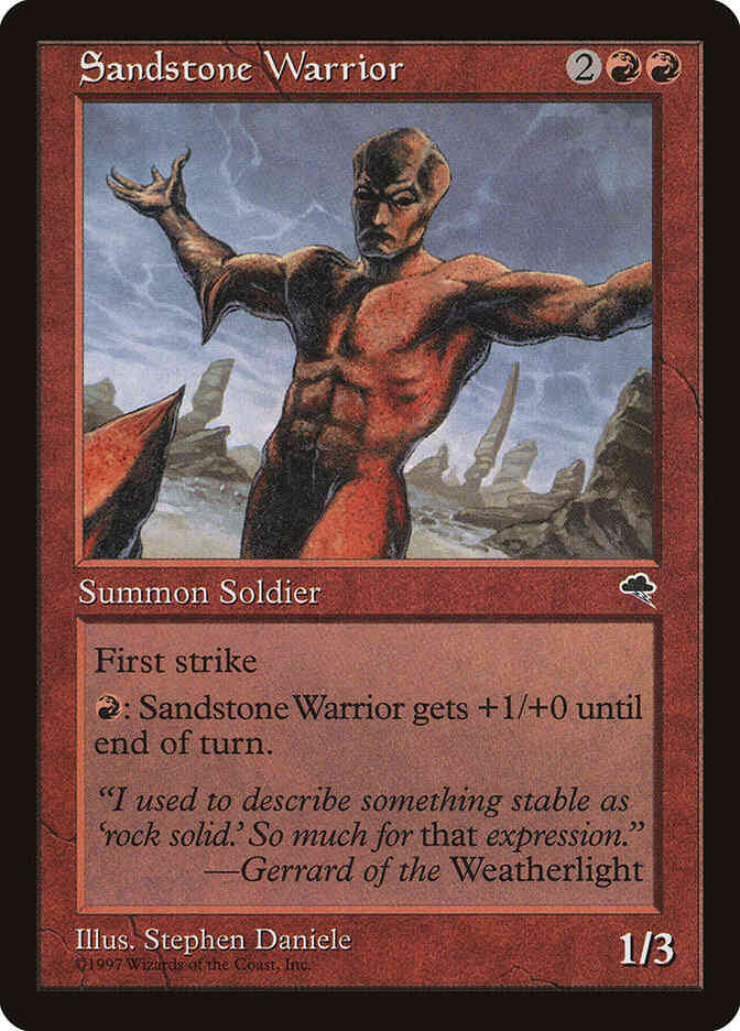 Sandstone Warrior [199] [Tempest] [Non-Foil]