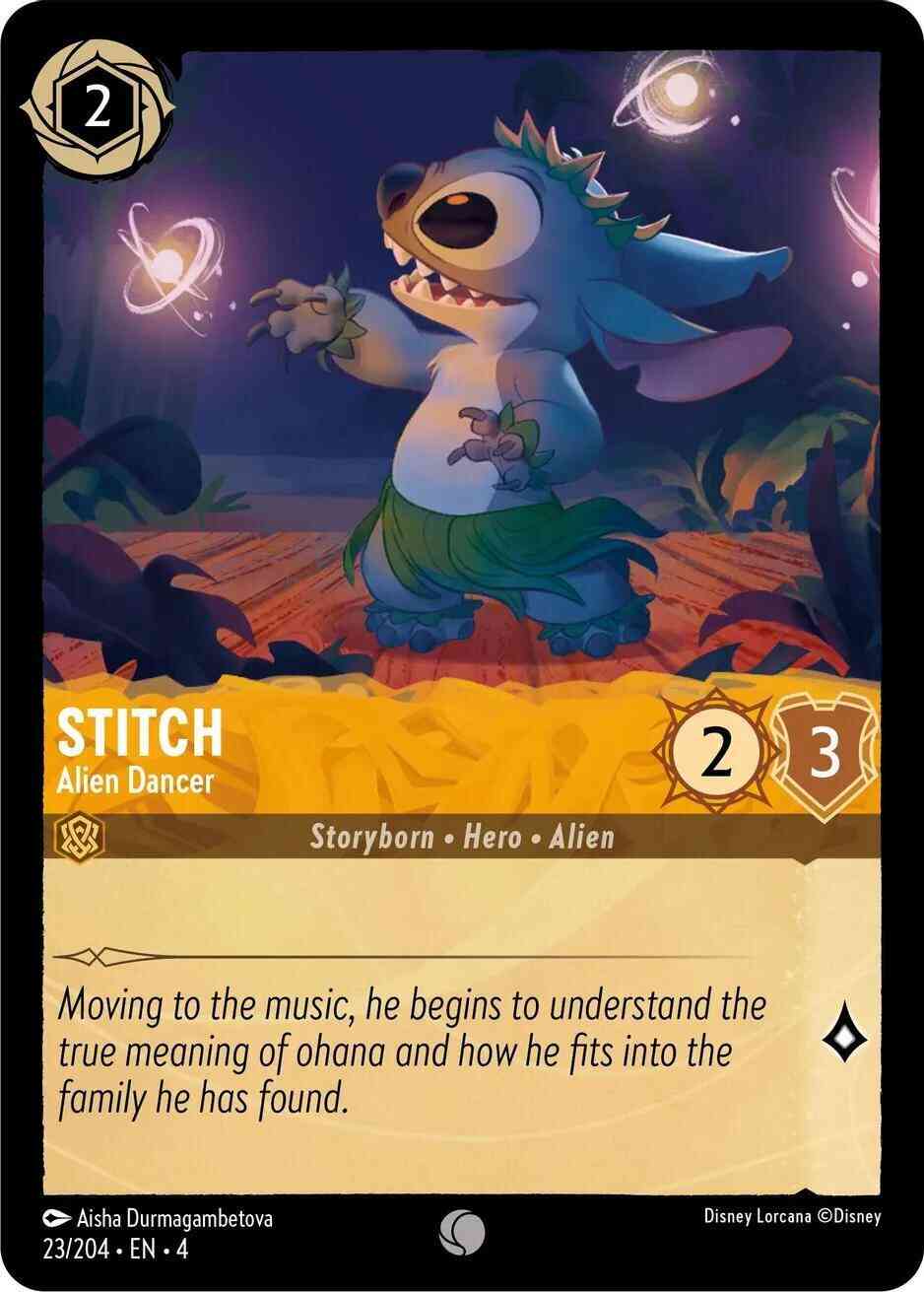 Stitch - Alien Dancer - 23/204 [Ursula's Return] [Non-Foil]