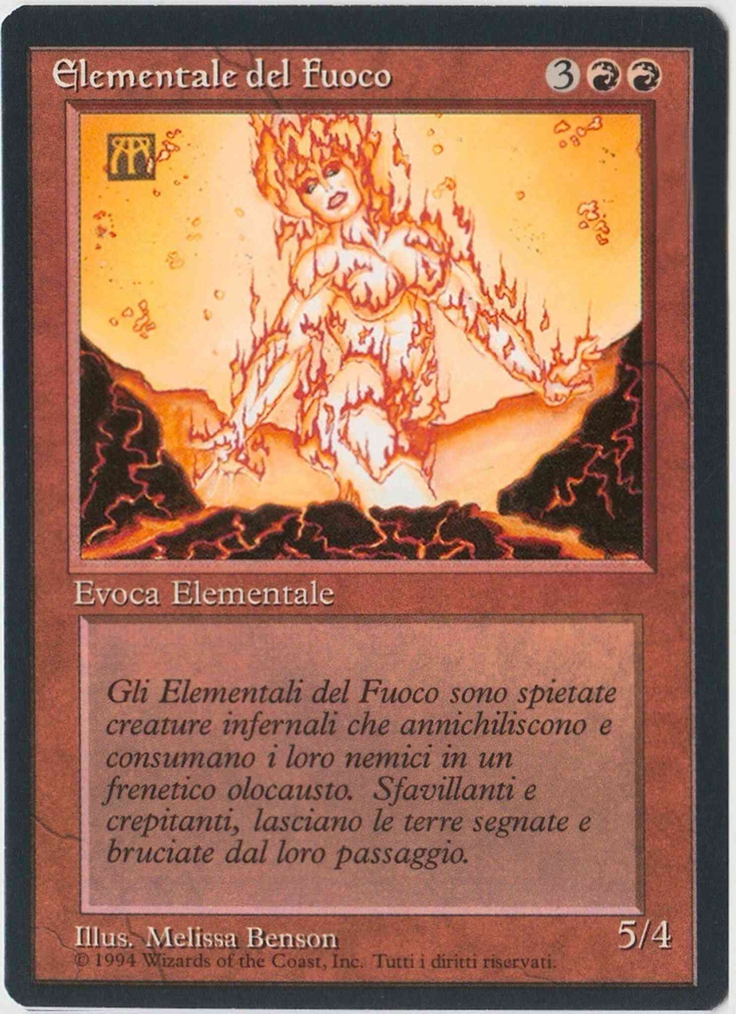 Fire Elemental - Italian [149] [Foreign Black Border: Italian] [Non-Foil]