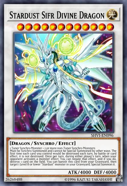 Stardust Sifr Divine Dragon - SHVI-EN096 - Ultra Rare - 1st Edition