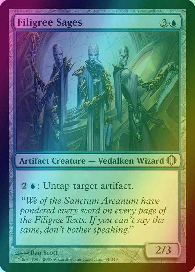 Filigree Sages [44] [Shards Of Alara] [Foil]
