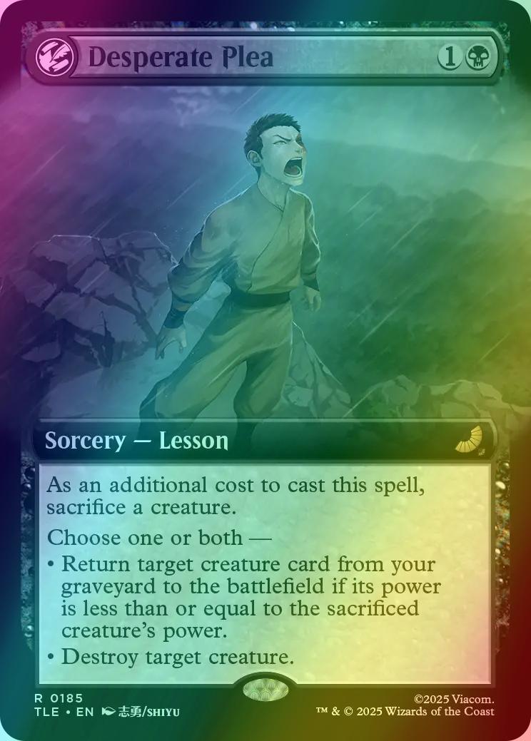 Desperate Plea [185] [Extended Art] [Avatar: The Last Airbender Eternal] [Foil]