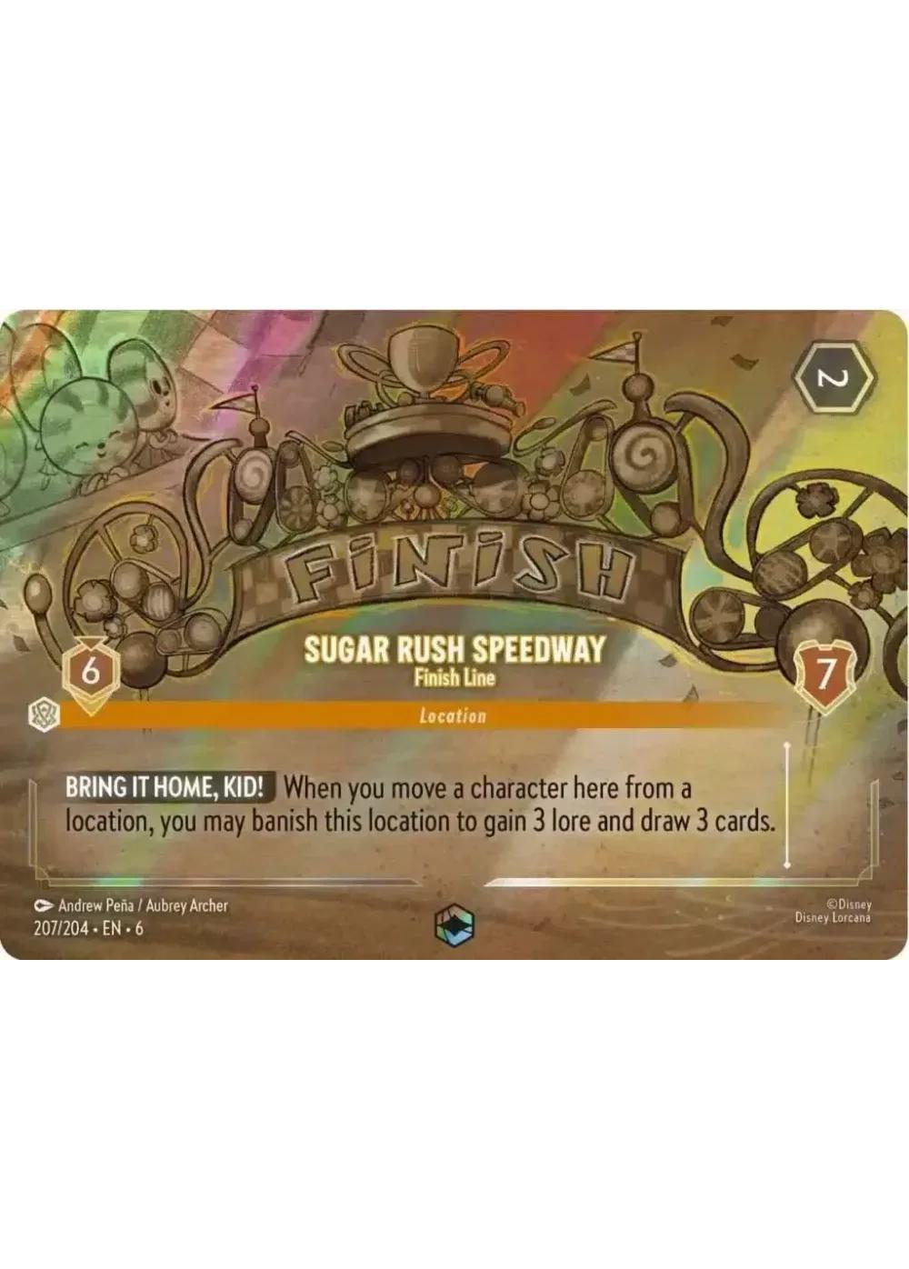 Sugar Rush Speedway - Finish Line (Enchanted) - 207/204 [Azurite Sea] [Holofoil]